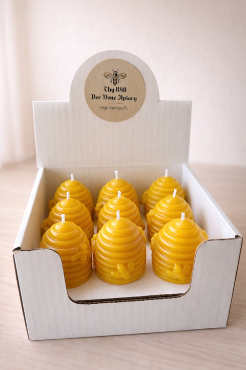 Beeswax Beehive Candle Bulk Set