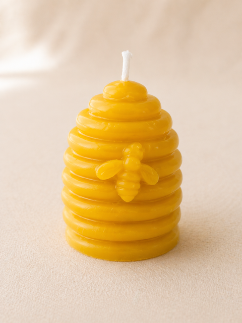 Beeswax Beehive Candle