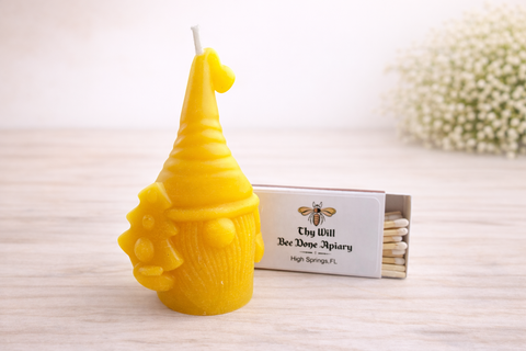 Beeswax Gnome Candle Gift Set - Christmas
