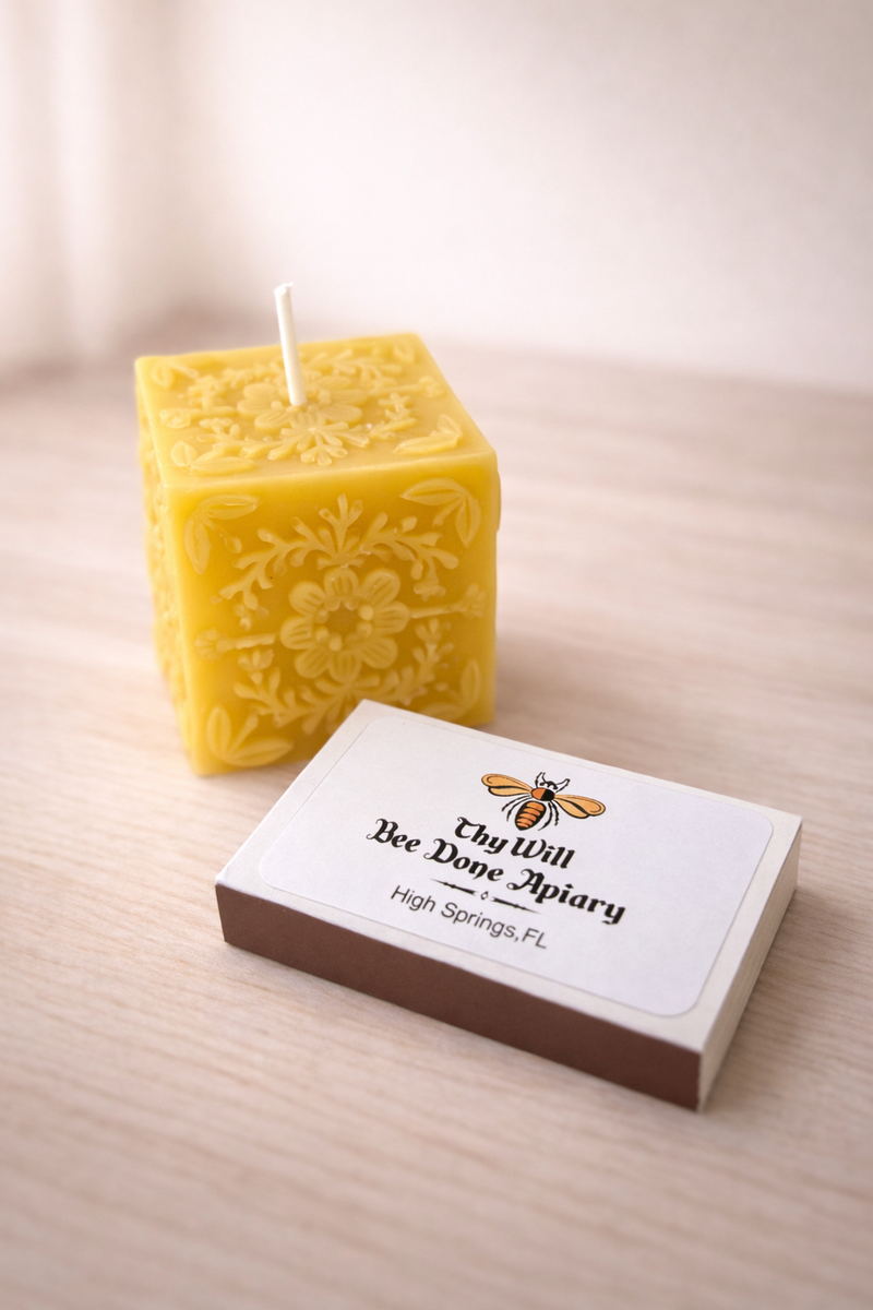 Pure Beeswax Candle - Natural