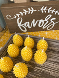 Set of 3 Pine Cone Candles, Beeswax Fall Candle, Autumn Pinecone Candle, Fall Tiered Tray Decor, Non Toxic Candle Thanksgiving Table Decor - view 3