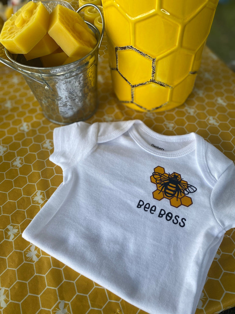 Baby Boy Bee Bodysuit, Baby Beekeeper Romper