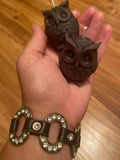 Owl Beeswax Candle, Woodland Party Favor, Nature Candle, Owl Gift – view 5