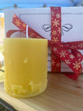 Christmas Bee Gift Box, Bee Lover Holiday Spa Gift, Beeswax Candle Christmas Box for Her – view 4