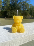 Bear Party Favor, Pooh Bear Birthday Candle, Thank you Beary Much For Beary Ready, Bearly Wait Baby Shower or Birthday Party, Beeswax Candle – view 4