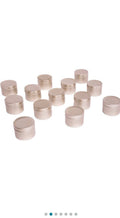 TEN Unlabeled Wholesale Soy Rose Gold 2oz Tin Candles, Bulk Private Label Luxury Mini Candle With Wooden Wick – view 5