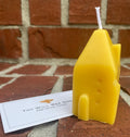 Pure Beeswax Tiny House Candle, New Home Gift, Cottage Woodland Candle, Miniature Village House Candle – view 4