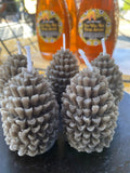 Pinecone Beeswax Candle, Nature Candle Mold, Woodland Decor – view 3