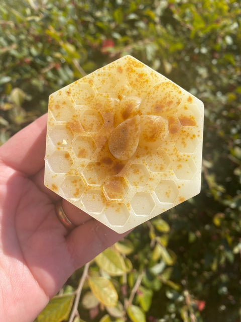 Bee Pollen Soap, Honey Soap, Bee Gift, Artisan Hand Made Soap, Honey Skin Care