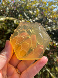 Manuka Honeycomb Soap, Honey Apricot Bee Soaps, Honey Bee Soap Favors, Bee Bathroom and Kitchen Soap, Honeybee Soap Bee Gift - view 2