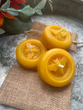 Three Beeswax Tealight Candles, Bee Party Favor, Floating Candles, Bee Votive Candles, Bee Gift Decor – view 2