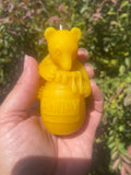 Teddy Bear Beeswax Candle | Bear Cake Topper Candle | 100% Pure Beeswax | Bear Party Favor | Natural Honey Bear Candle | Gift for Kids – view 2