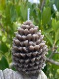 Pinecone Beeswax Candle, Nature Candle Mold, Woodland Decor – view 4