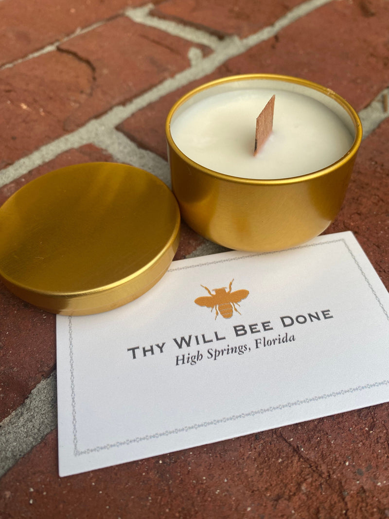 Bulk Wholesale No Label Candles, Private Label 2oz Tin Candles, Honey Scented Unlabled Tin Candles