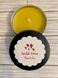 Meant to Bee Candle, Valentine Bee Favor, Beeswax Tin Candle Gift, Bridal Shower Bee in Love – view 3
