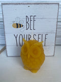 Trio of Beeswax Owl Candles, Wise Owl Set, Woodland Candles – view 5