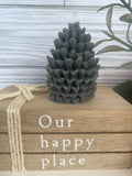 Pinecone Beeswax Candle, Nature Candle Mold, Woodland Decor – view 5