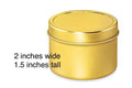 BULK SET Of TEN 2oz Private Label Wholesale Luxury Candles, Gold/Black Favor Client Gift Candles, Corporate Unlabeled Tin Candles – view 4