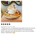 Ivory Beeswax Birthday Candles, Natural Number Candles, Beeswax Cake Topper, First Bee Day Party – view 5