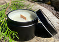 BULK SET Of TEN 2oz Private Label Wholesale Luxury Candles, Gold/Black Favor Client Gift Candles, Corporate Unlabeled Tin Candles – view 3
