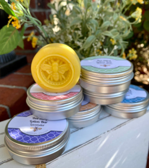 Beeswax Solid Lotion Bars, Bee Balm Organic Solid Lotion Travel Bar, Bee Gift, Self Care Gift, Dry Skin Bar