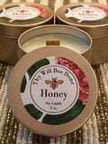 Custom 2oz Candles, Party Favor Candles, Honey Scented Personalized Candles, Meant to Bee Favors – view 4