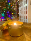 SET of 10 Private Label 4oz Candles, Bulk Wholesale Luxury Candle Favors, Client Gift Candles, Corporate Unlabeled Tin Candles – view 3