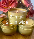 SET of 10 Private Label 4oz Candles, Bulk Wholesale Luxury Candle Favors, Client Gift Candles, Corporate Unlabeled Tin Candles – view 2