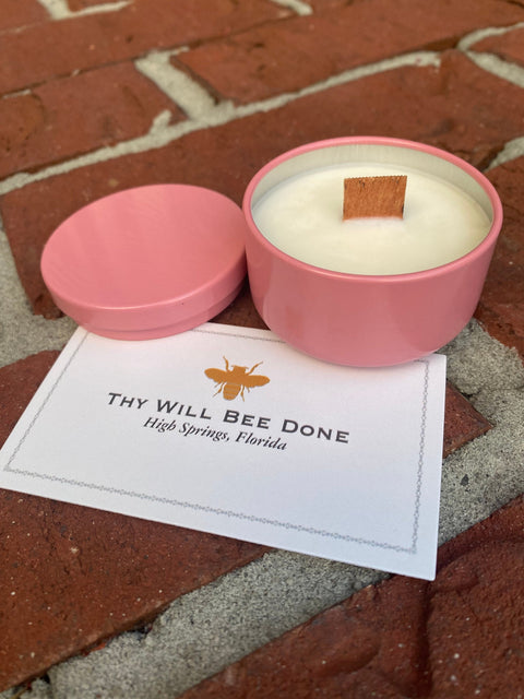 Bulk Wholesale No Label Candles, Private Label 2oz Tin Candles, Honey Scented Unlabeled Mini Tin Candles