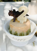 Number 2 Birthday Candle, Ivory Beeswax Birthday Candles, 2nd Birthday Party Cake Topper, 2nd Bee Day Party – view 5
