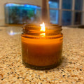 4oz Custom Candles, Your Logo Private Label Jar Candles, Wholesale Luxe Candles, Honey Scented Unlabeled Luxury White Label Candles – view 4