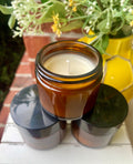 4oz Custom Candles, Your Logo Private Label Jar Candles, Wholesale Luxe Candles, Honey Scented Unlabeled Luxury White Label Candles – view 3