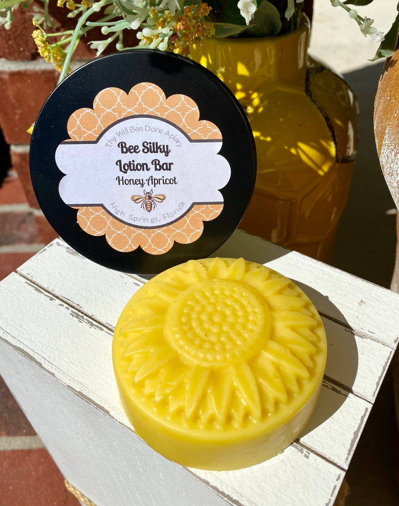 Sunflower Lotion Bar, Sunflower Gift, Beeswax Solid Lotion Bars, Bee Balm Organic Solid Lotion Travel Bar, Bee Gift, Self Care Gift