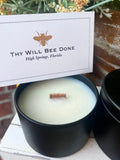 TEN Bulk Wholesale Private Label 4oz Black Candles, Honeybee Inspired No Label Candles, Black Soy Candles, Event Candle, Sampler Pack Option – view 5