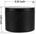 4oz Soy Wax Candle, Matte Black Tin, Wooden Wick, Private Label – view 5