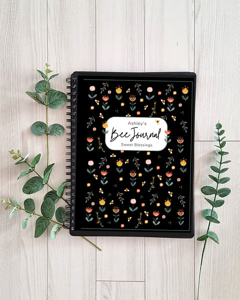 Beekeeper Journal, Personalized Beekeeping Log Book, Honey Bee Notebook, Beekeeper Gift for Her or Him