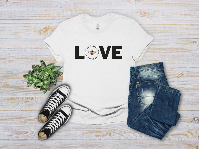 Save the Bees Shirt | Bee Lover Tee | Love Shirt for Women | Save the Earth Shirt | Plant Lady Gift | Honeybee Shirt | Green Tee