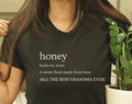 Honey Grandma Shirt, Gift for Honey, Grandmother Tee, New Grandma Gift, Baby Bee Shirt, Honey Tee, Bee Grandma Gift, Nana Honey Shirt - view 3