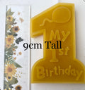 Large 1st Birthday Candle, Number One Candle, First Birthday Candle, Non-Toxic Cake Candle, Number One Beeswax Candle, First Bee Day Candle – view 3