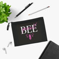 Queen Bee Makeup Bag | Cosmetic Bag for Bridesmaid | Bee Gift for Her | Pencil Bag | Bee Proposal Box | Save the Bees – view 2