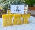 Organic Beeswax Alphabet Candles, Custom Letter Cake Topper – view 4