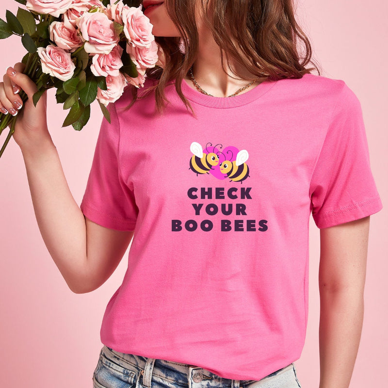 Breast Cancer Awareness Shirt, Check Your Boo Bees, Pink October Shirt, Self Breast Exam, OBGYN Shirt, Women Health Shirt, Gynecology Gift