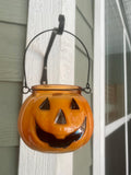 Pumpkin Jar Candle, Halloween Candle Decor, Jack-O-Lantern, Honey Pumpkin Scented Fall Candle, Fall Porch Decor, Pumpkin Pie Candle – view 4