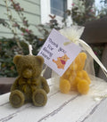 Bear Party Favor, Pooh Bear Birthday Candle, Thank you Beary Much For Beary Ready, Bearly Wait Baby Shower or Birthday Party, Beeswax Candle – view 2