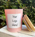 Wholesale Pink Jar Candles, SIX Bulk Wholesale Pink Jar Candles, Private Label Soy Candles, Unlabeled Boutique Candles, Pink Party Favors