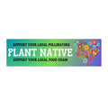 Save the Bees Bumper Sticker | Plant Native Car Decal | Bee Lover Gift | Pollinator Sticker | Beekeeper Gift – view 3