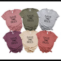 Save the Bees T--Shirt, Bee Shirt, Statement Tee, Beekeeper Shirt – view 2