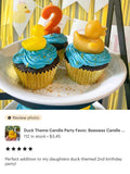 Rubber Ducky Candles for Party Favors, Beeswax Duck Candle, Baby Shower or Bee Day, Bathtime Candle, 1st Birthday – view 4