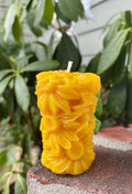 Sunflower Candle, Pure Beeswax All Natural Candle, Sunflower Gift, Daisy Candle, Honey Bee Gift – view 3