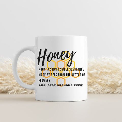 Honey Gift, Honey Mug for Grandparent, Pregnancy Reveal Gift, Call Me Honey, Pregnancy Announcement Gift, New Grandma Gift, Gift Honey